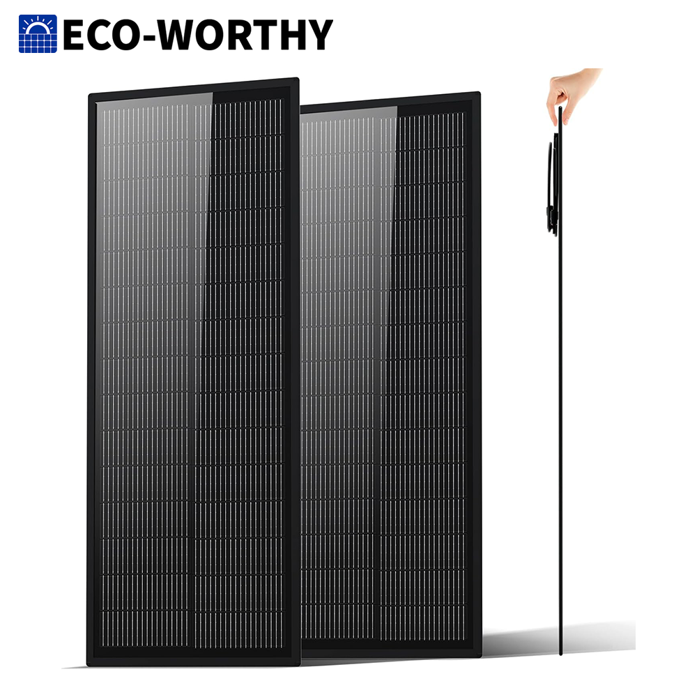 Solar Panel 200W - ECO-WORTHY Panneau solaire ultra fin 2