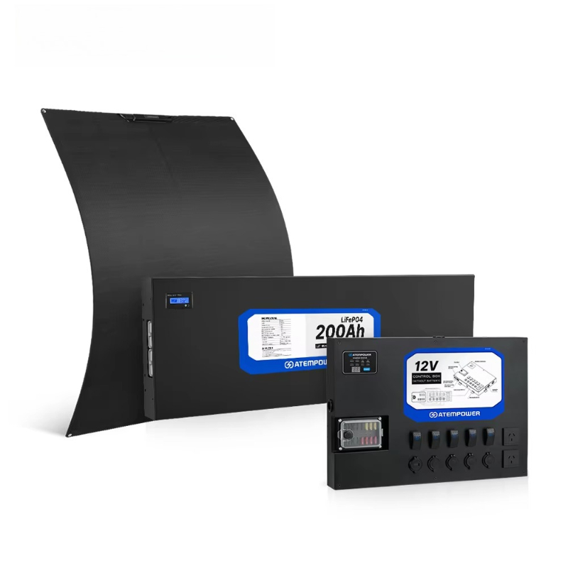 Solar Panel 200W - Système de batterie double de Camping