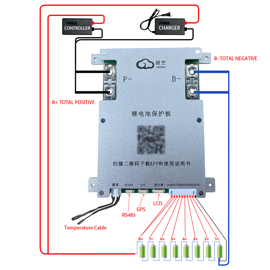 JK BMS 200A JK-B2A8S20P JKBMS  - Lithium Battery 12V avis et prix